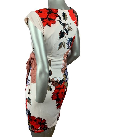 TAYLOR FOR PEA IN A POD | Pink Floral Tie Dress SM - Picture 4 of 7